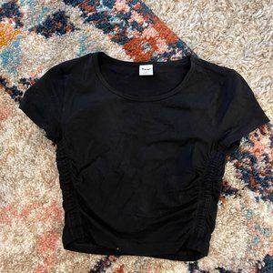 Black TNA Crop Top